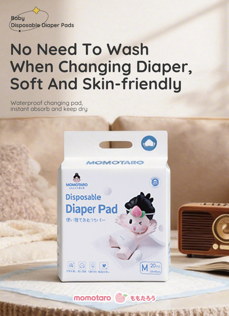 Almohadillas para pañales desechables: una forma sencilla de hacer que cambiar al bebé sea más fácil