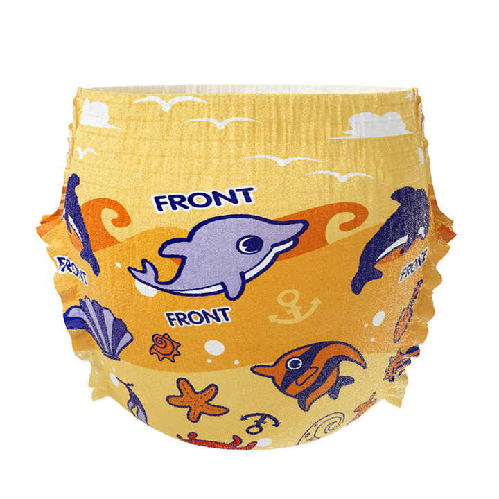 MOMOTARO-pañal de natación para bebés, pantalones desechables, absorbentes, personalizados, OEM, de cintura alta, de una pieza, para natación