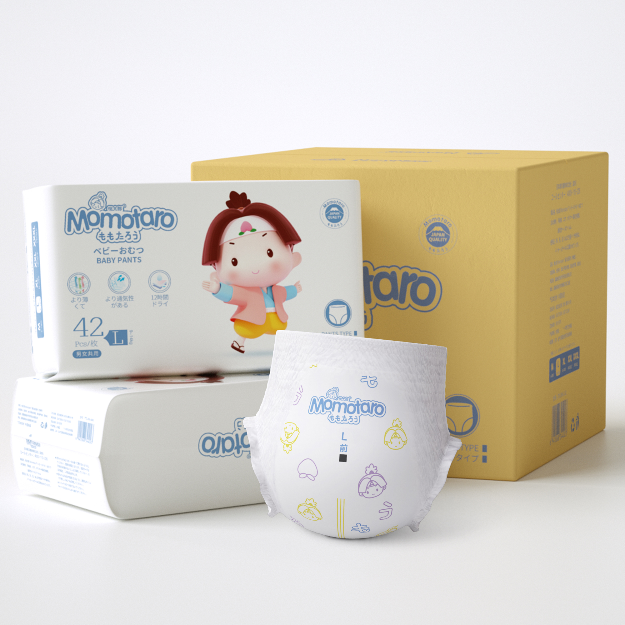 Pañales desechables para bebés Momotaro: precios ultrafinos, de alta absorción y mayoristas directamente de fábrica