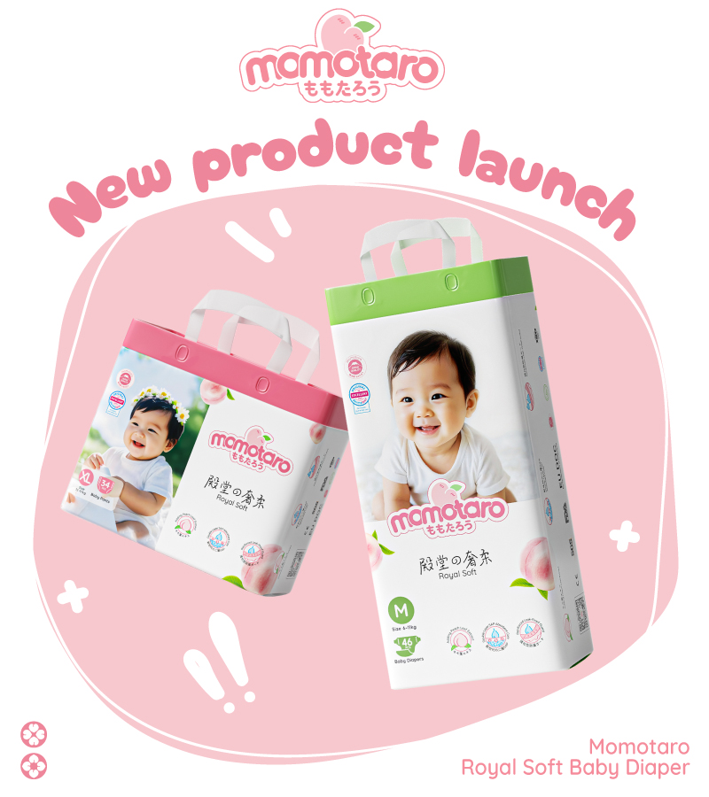 Mantente fresco toda la noche: descubra la nueva serie de verano de Momotaro Baby Diapers